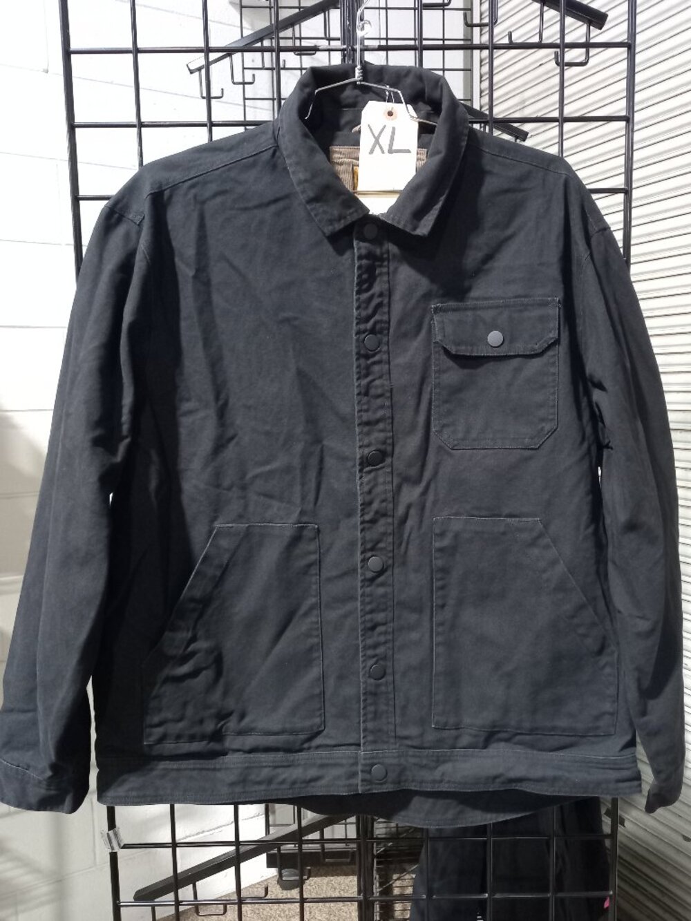 Men's Concealed Carry Flannel Lined Canvas Shirt Jacket | XL